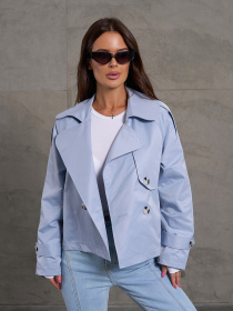 Тренч ISSA Plus модель 14881_голубой Фото