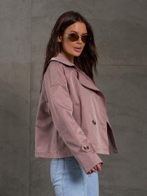 Тренч ISSA Plus модель 14881_коричневый Фото