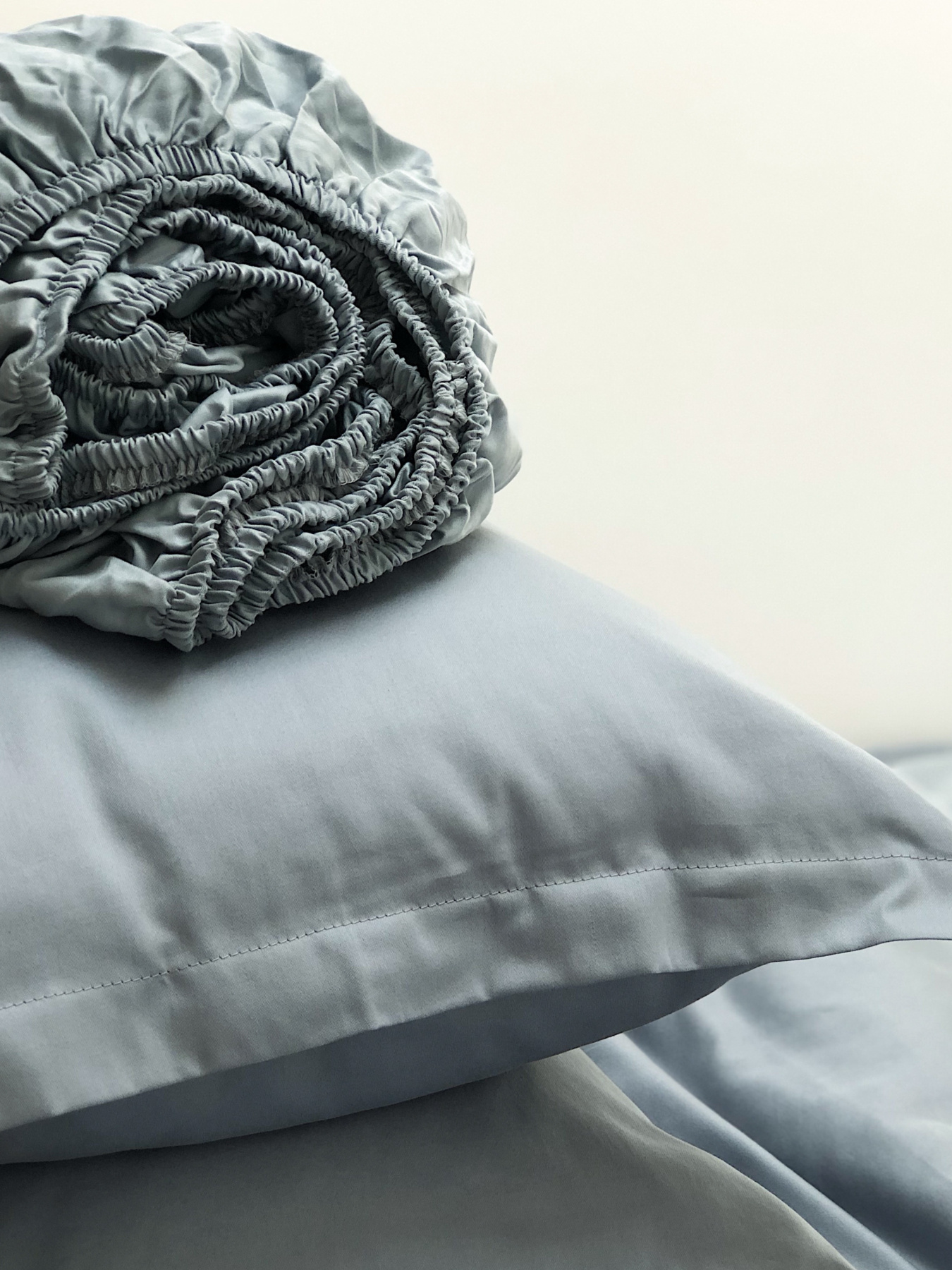 Комплект постільної білизни класичний сіро-блакитний Cozy модель 8047738 Фото