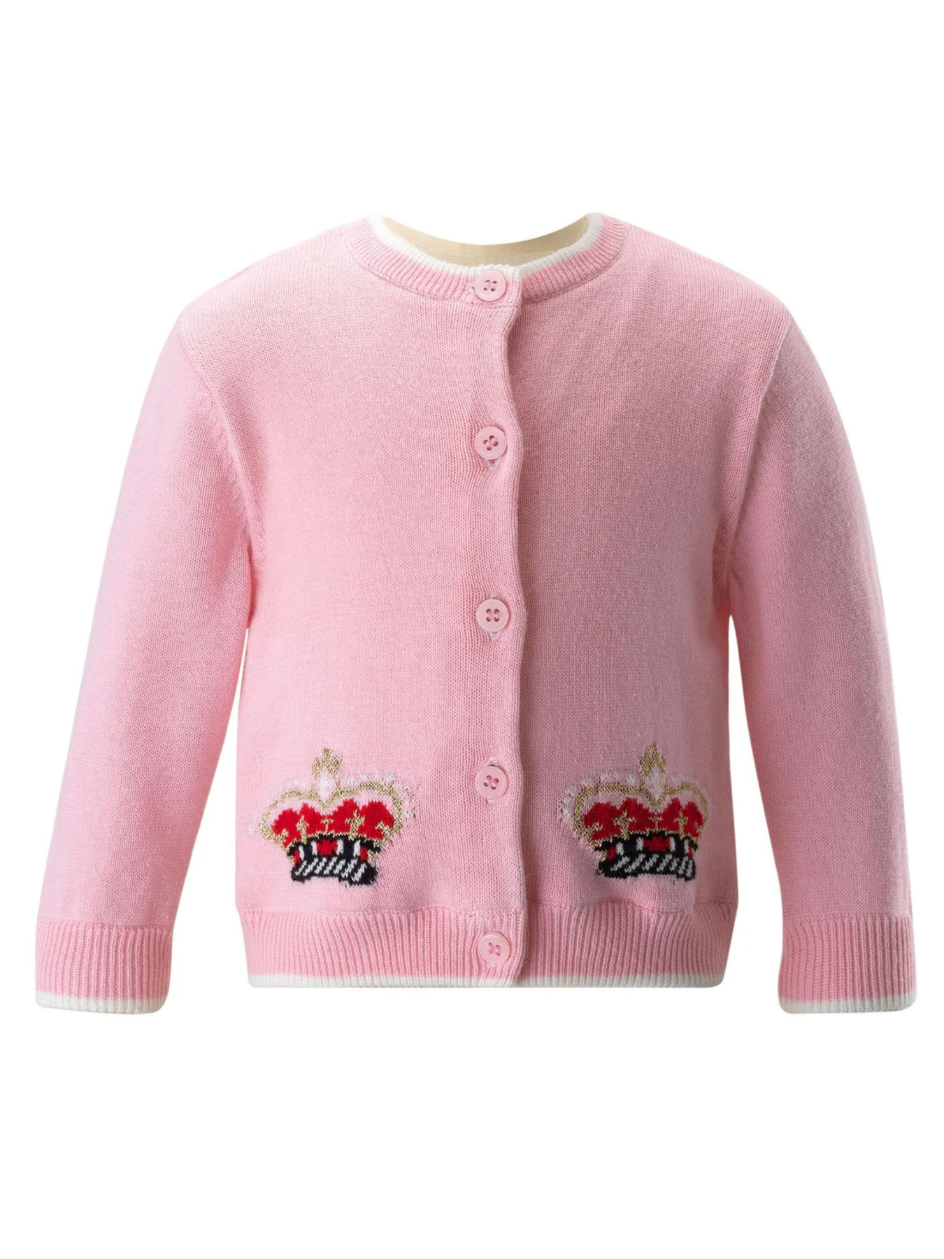 Кардиган Rachel Riley Crown Intarsia модель ICA29PKAED-PNK Фото