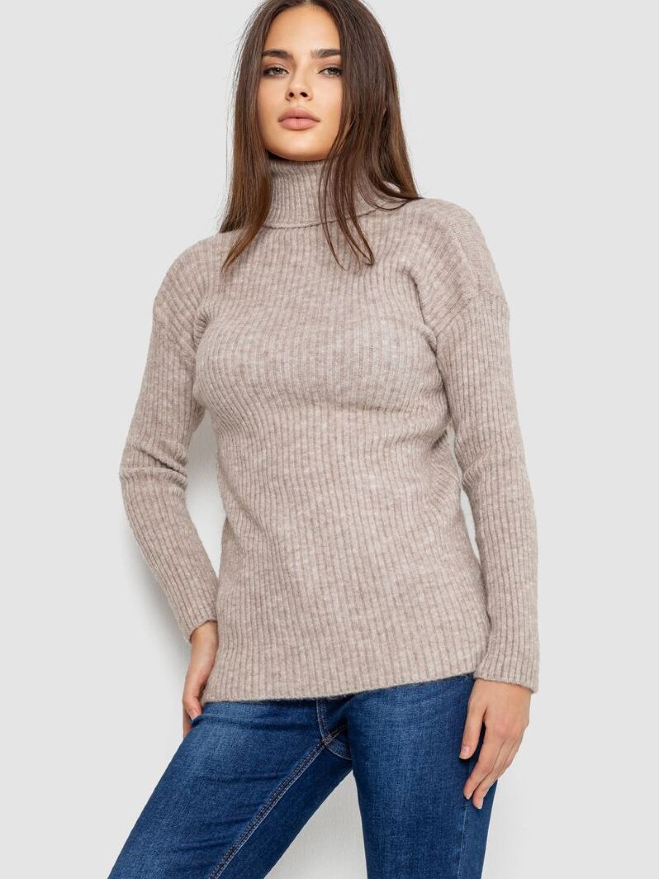 Гольф жіночий однотонний 242R051 модель У-1131332::000000023 Фото