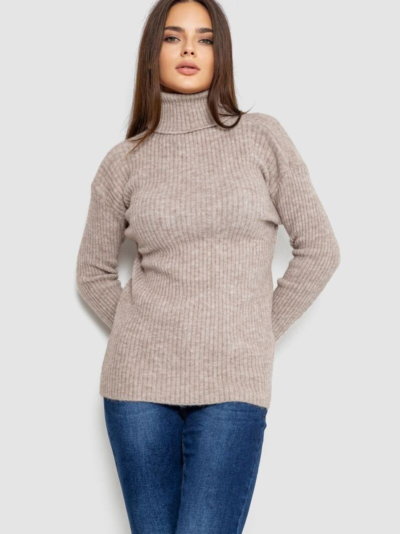 Гольф жіночий однотонний 242R051 модель У-1131332::000000023 Фото