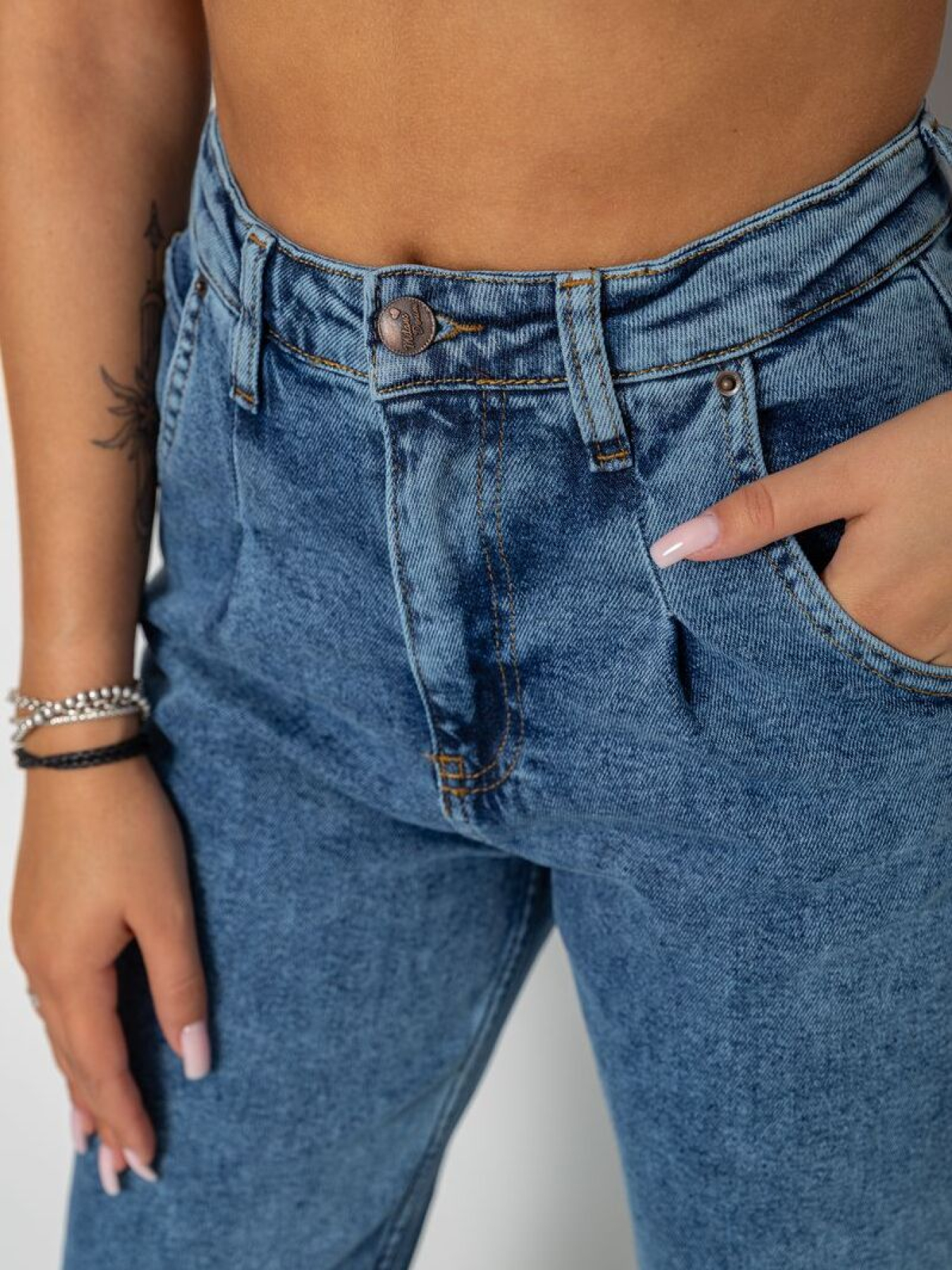 Джинсы мом Ager модель У-1131105::000000084 Фото