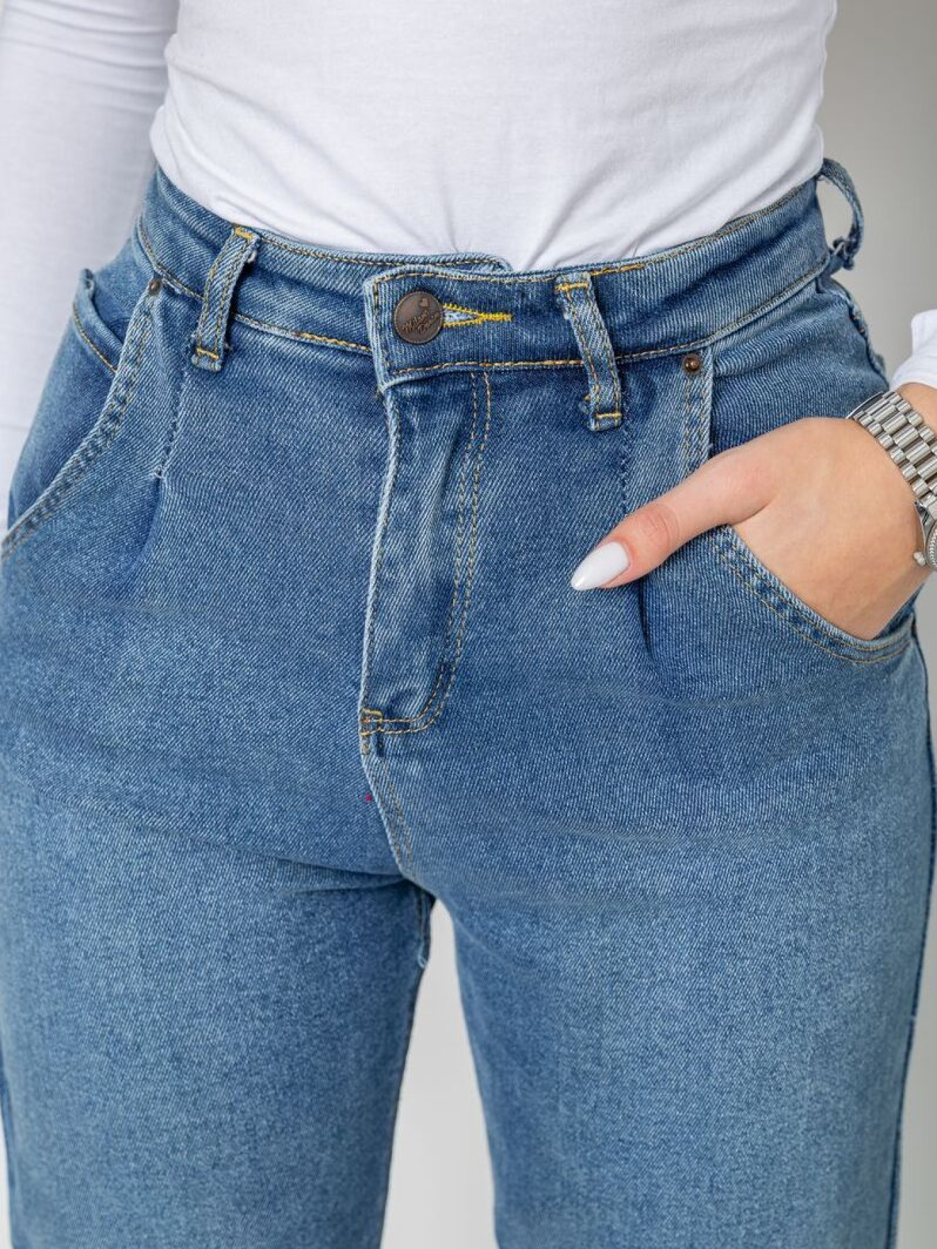 Джинсы мом Ager модель У-1131127::000000084 Фото