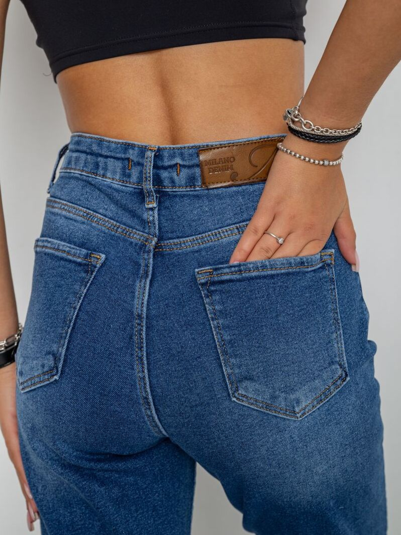 Джинсы мом Ager модель У-1131060::000000084 Фото