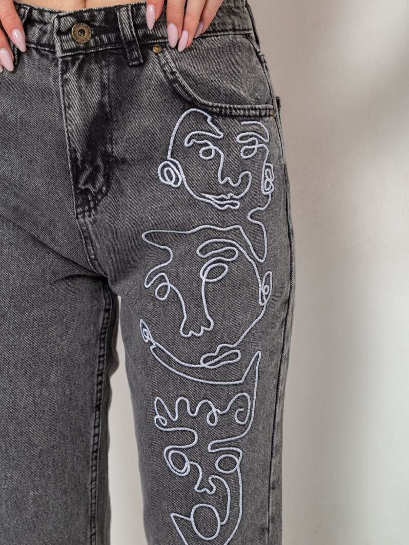 Джинси мом Ager модель У-1129133::000000072 Фото