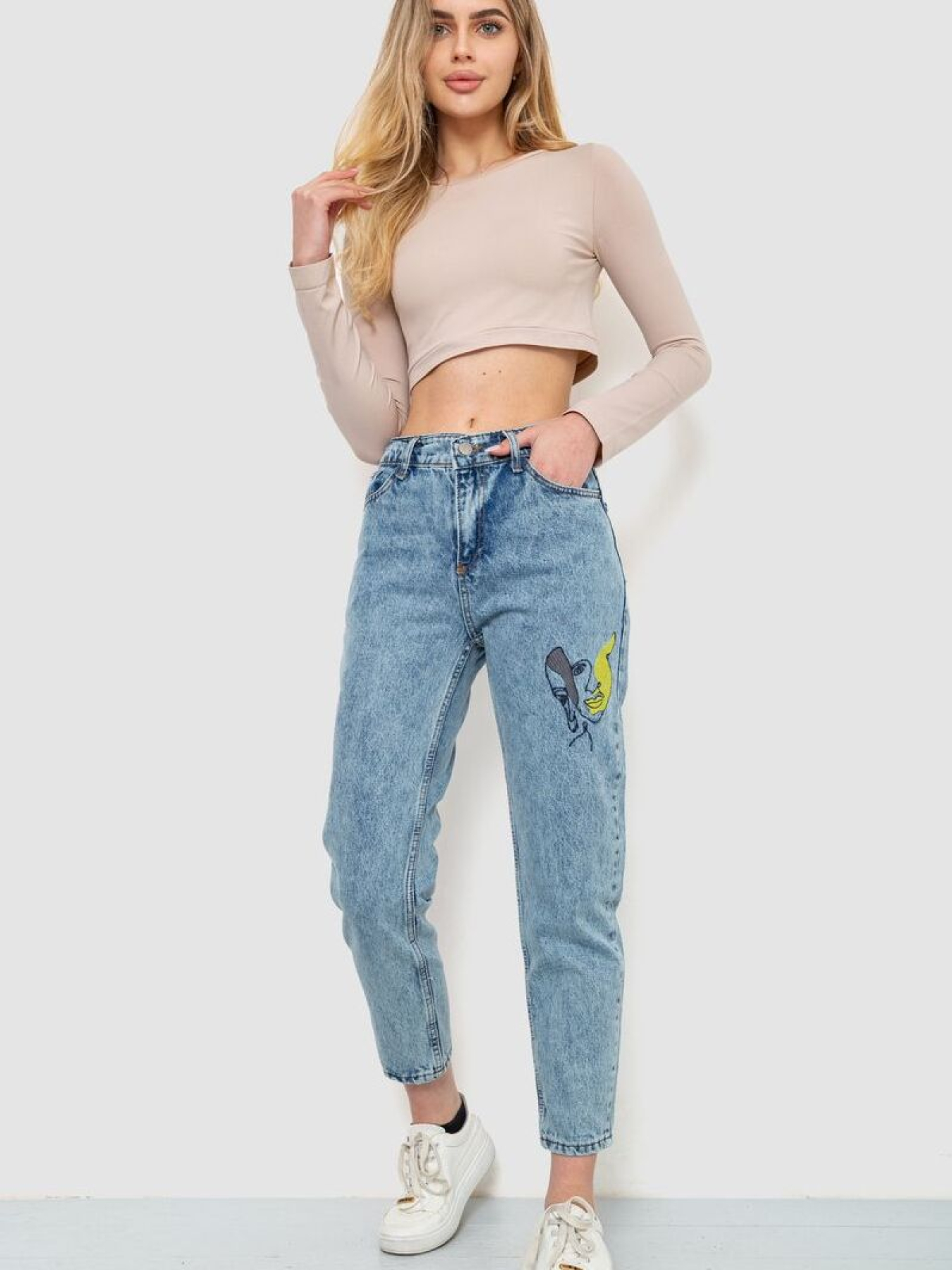 Джинсы мом Ager модель У-1129137::000000084 Фото