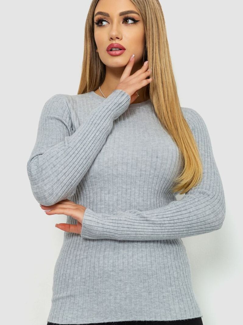 Жіночий Джемпер Ager  (244R2031C69) колір світло-сірий, матеріал акрил