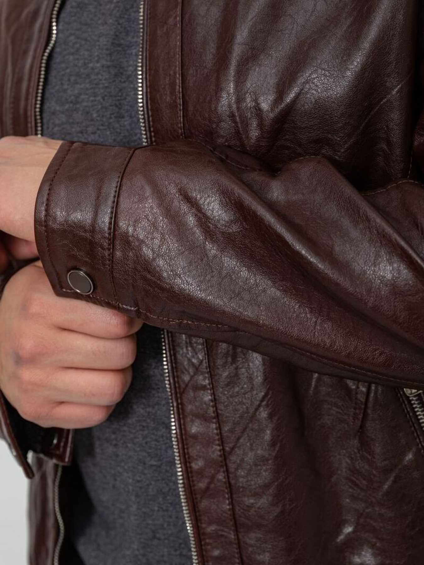 Шкіряна куртка Ager модель У-1128367::000000046 Фото