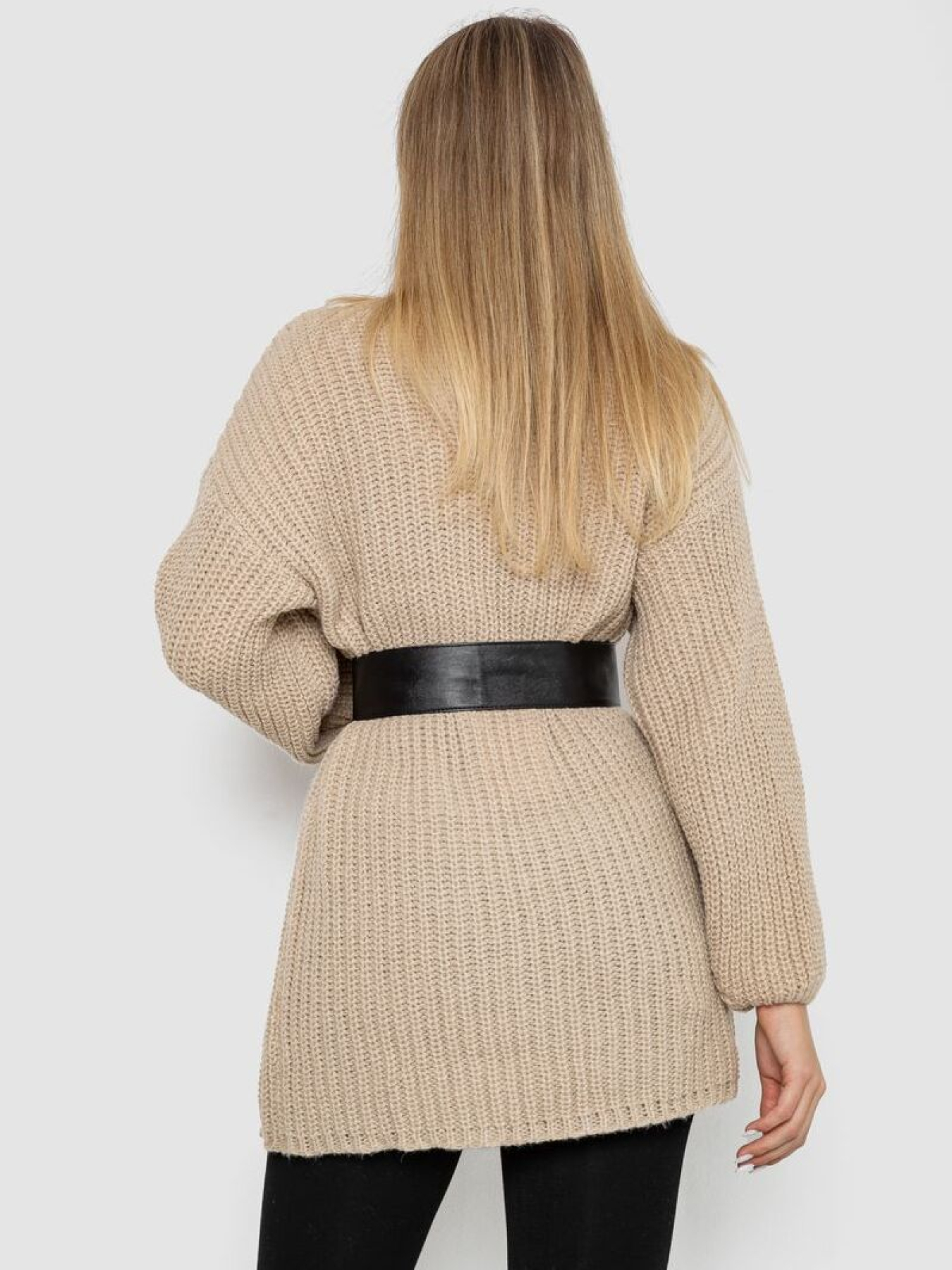 Свитер-туника с поясом 242R050 модель У-1131329::000000023 Фото
