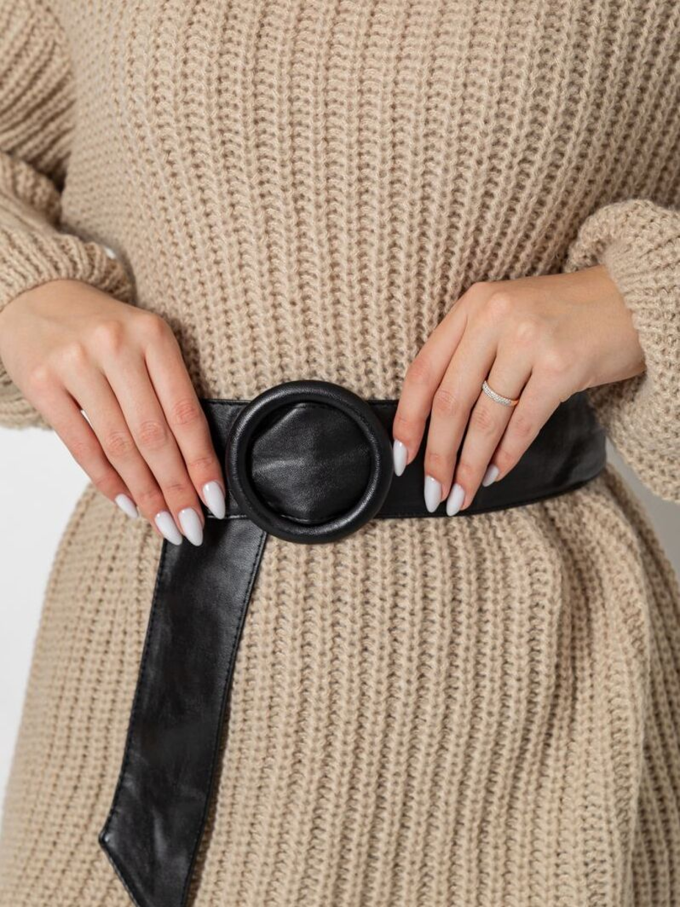 Свитер-туника с поясом 242R050 модель У-1131329::000000023 Фото