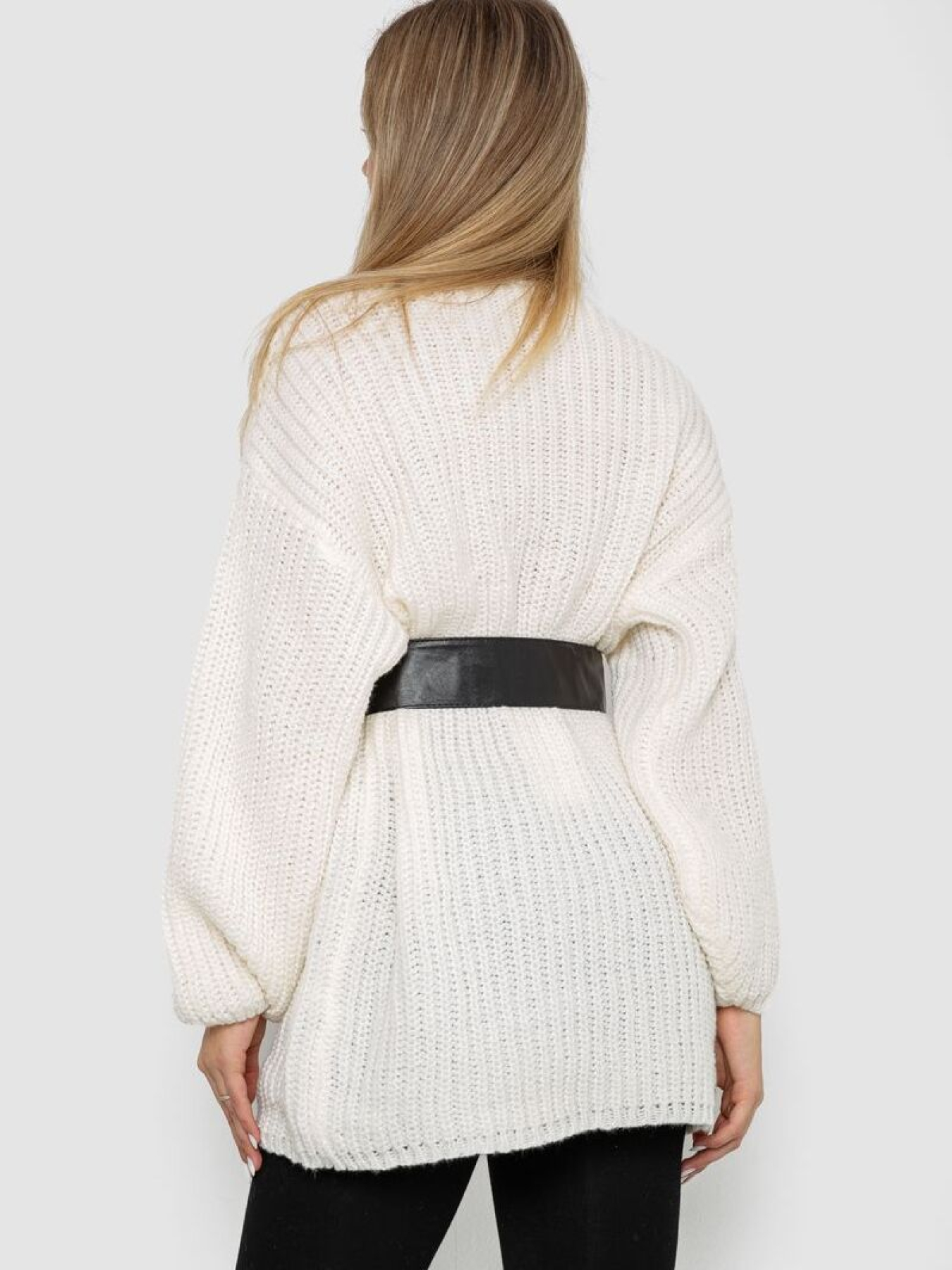 Свитер-туника с поясом 242R050 модель У-1131329::000000060 Фото