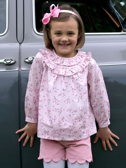 Блуза Rachel Riley Rosebud Frill модель GBL58PKACQ-PNK Фото