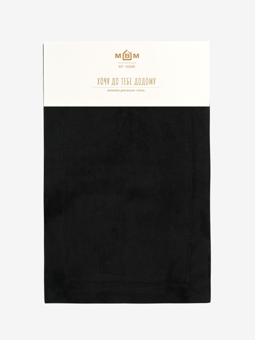 Коврик для ванной "Лиман" черный MBM HOME модель BM-02 M BLACK Фото
