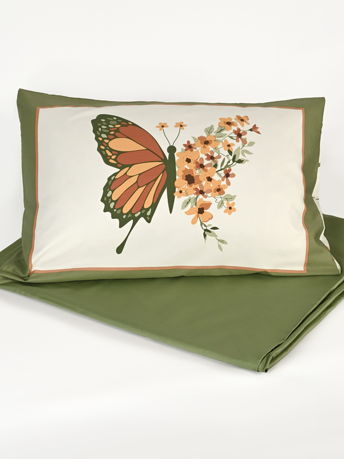 Наволочка "Квіткове поле" з натурального сатину MBM HOME модель BL-P-02 GREEN/PRINT Наволочка "Квіткове поле" з натурального сатину MBM HOME модель BL-P-02 GREEN/PRINT Фото