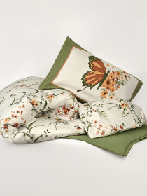 Наволочка "Квіткове поле" з натурального сатину MBM HOME модель BL-P-02 GREEN/PRINT Наволочка "Квіткове поле" з натурального сатину MBM HOME модель BL-P-02 GREEN/PRINT Фото