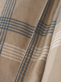 Наволочка "Тартан" из натурального вареного сатина MBM MY HOME модель BL-P-04 GRAY/BEIGE Фото