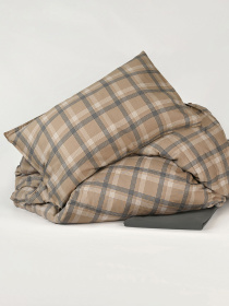 Наволочка "Тартан" из натурального вареного сатина MBM HOME модель BL-P-04 GRAY/BEIGE Наволочка "Тартан" из натурального вареного сатина MBM HOME модель BL-P-04 GRAY/BEIGE Фото