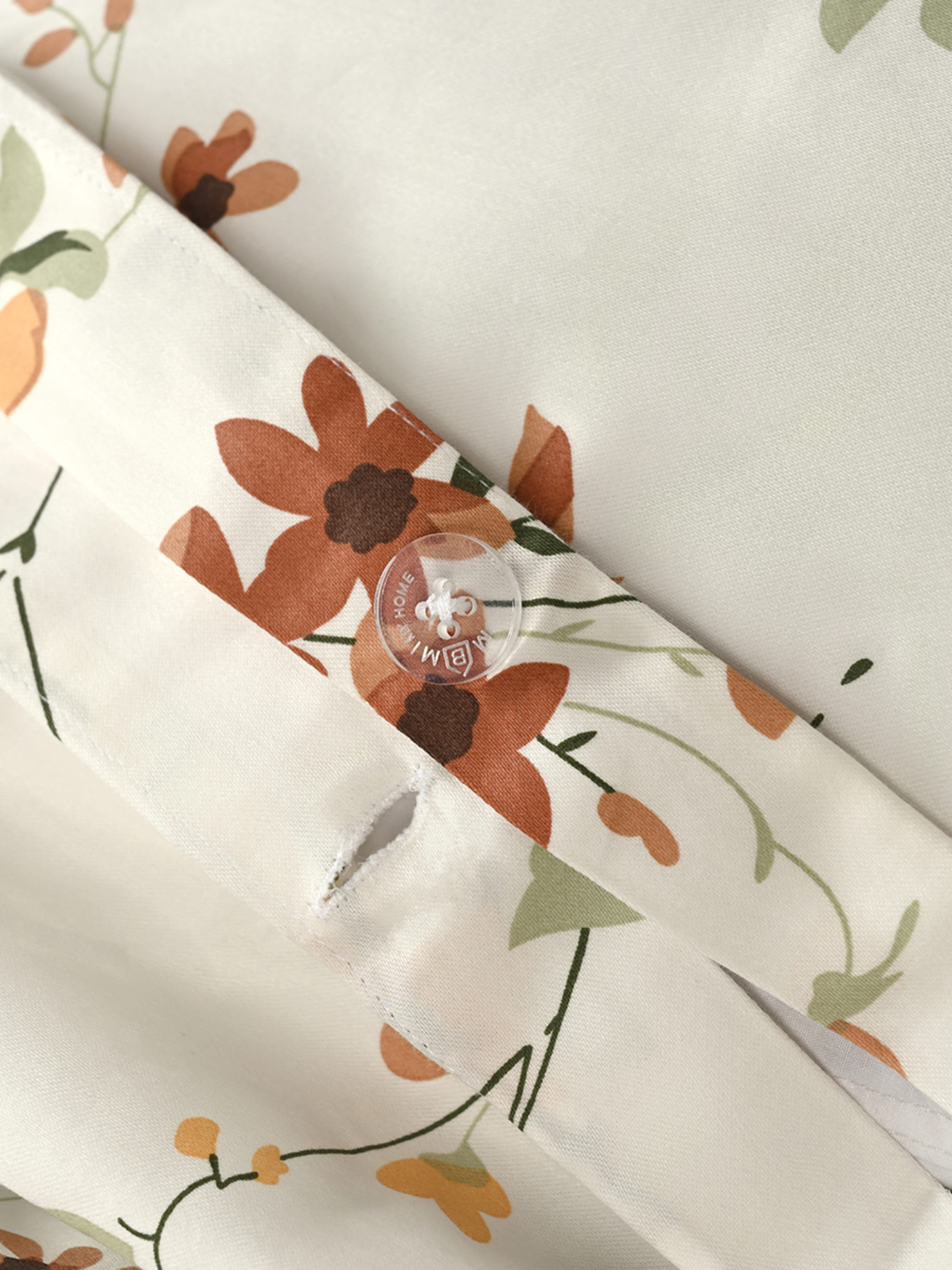 Пододеяльник "Цветочное поле" из натурального сатина MBM HOME модель BL-DC-03/04 WHITE/PRINT Фото