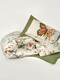 Пододеяльник "Цветочное поле" из натурального сатина MBM HOME модель BL-DC-03/04 WHITE/PRINT Фото