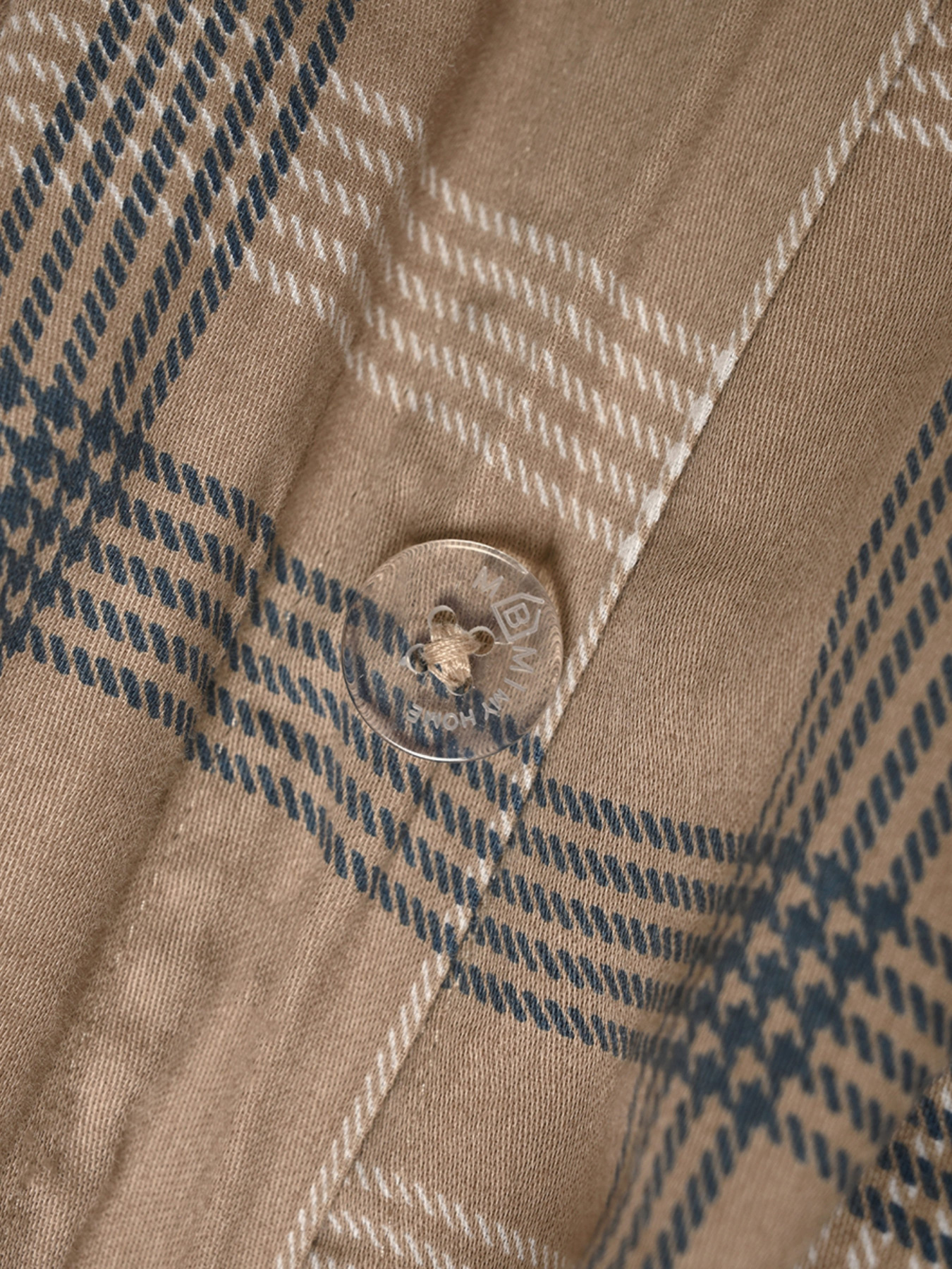 Пододеяльник "Тартан" из натурального вареного сатина MBM MY HOME модель BL-DC-07/08 GRAY/BEIGE Фото