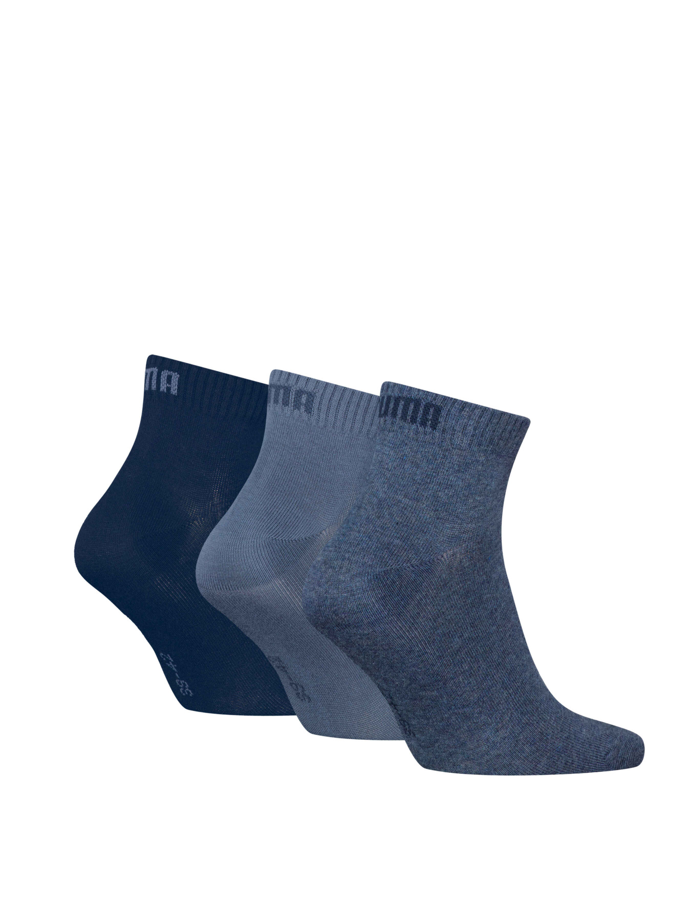 Набор носков PUMA Unisex Quarter Plain 3p модель 938589 Фото