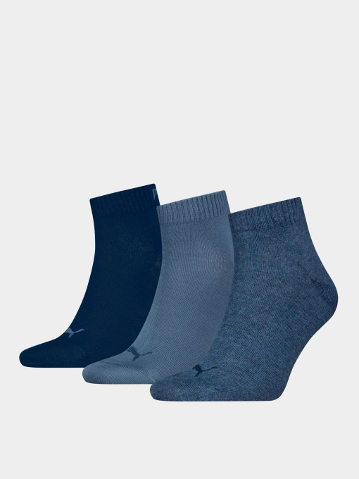 Шкарпетки та гольфи PUMA Unisex Quarter Plain 3p модель 938589 Фото
