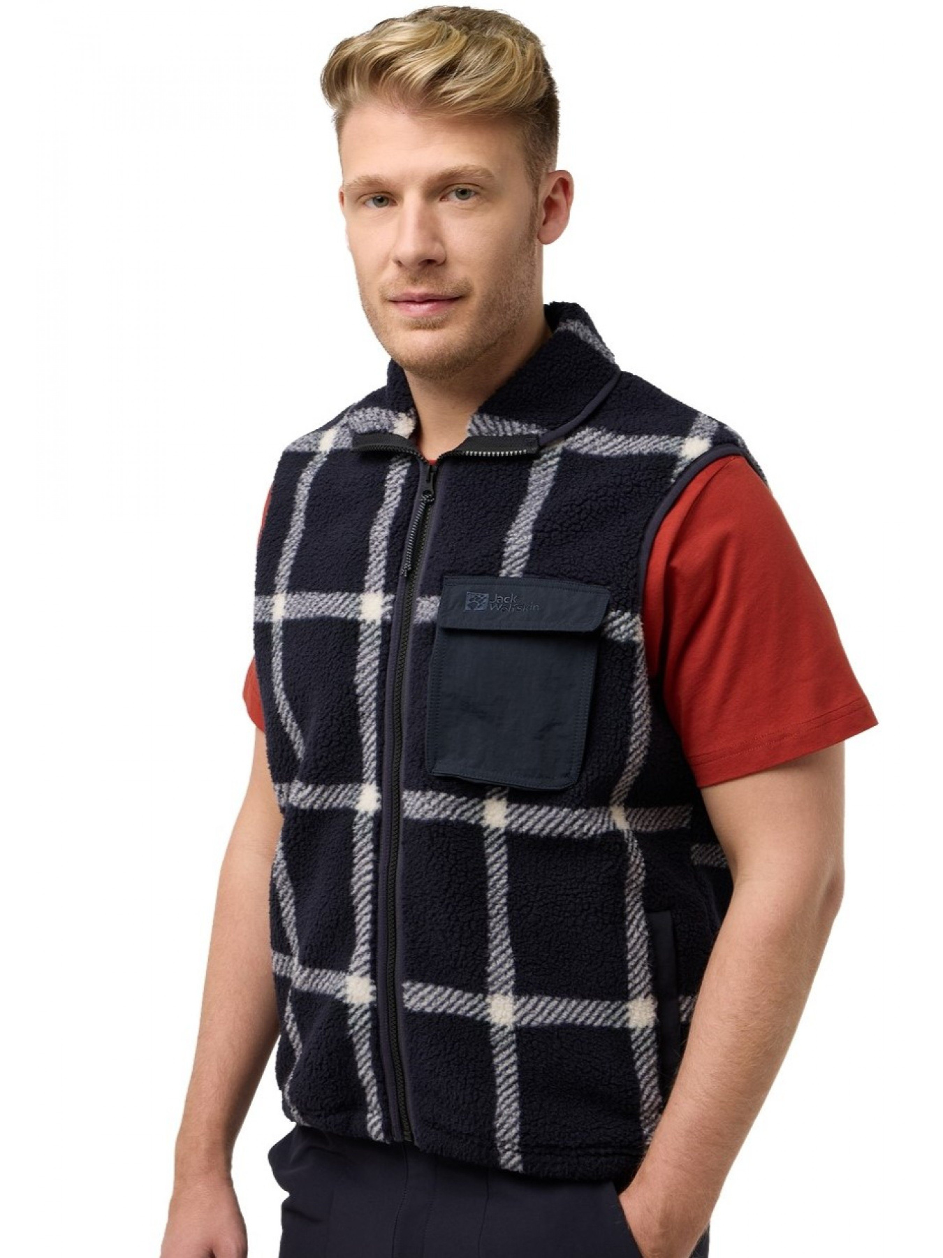 Утеплений жилет Jack Wolfskin Felslicht Check Vest модель A60061_C0413 Фото