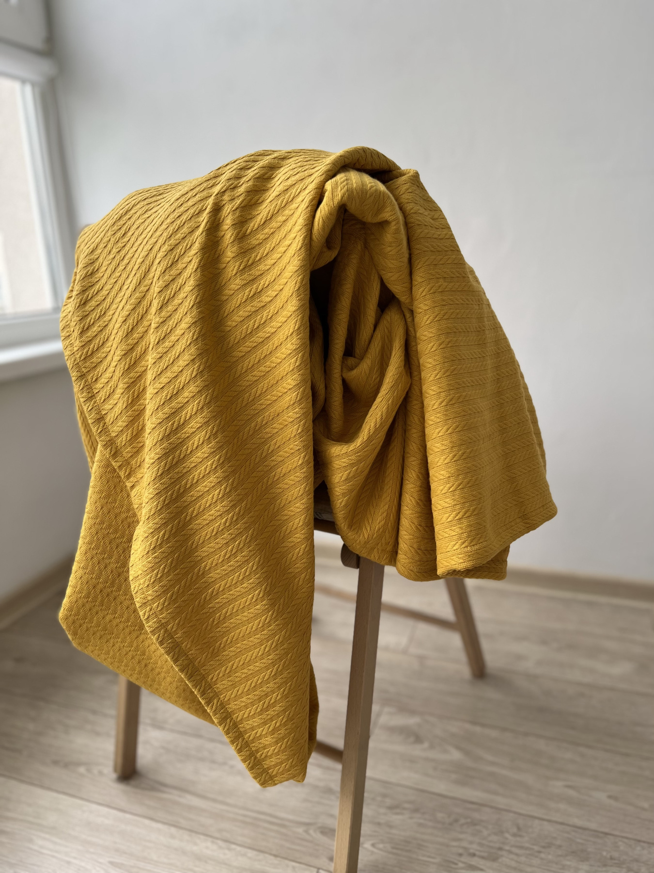 Плед бавовняний Mustard OWLED модель CP-1001-M Фото