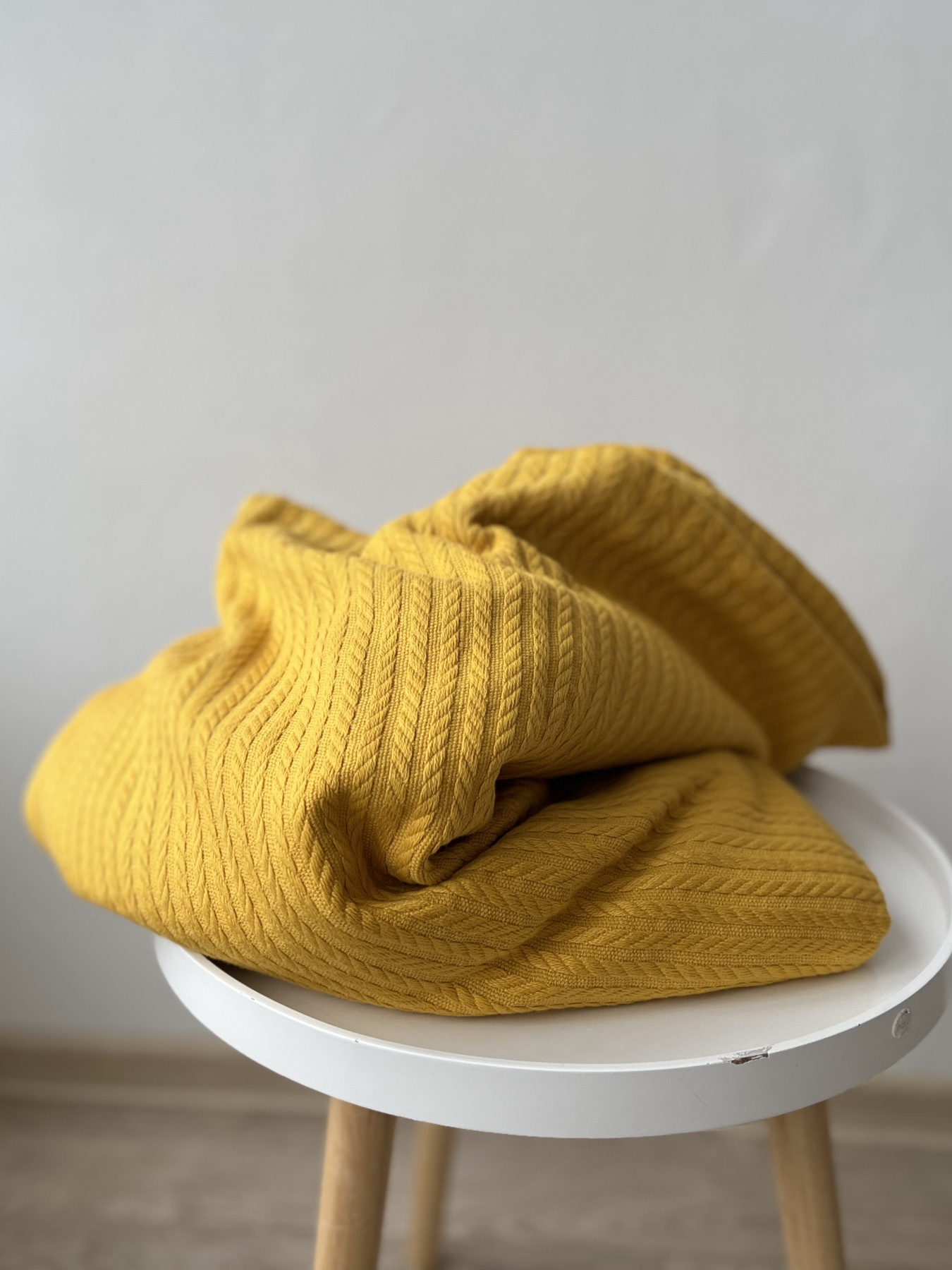 Плед бавовняний Mustard OWLED модель CP-1001-M Фото