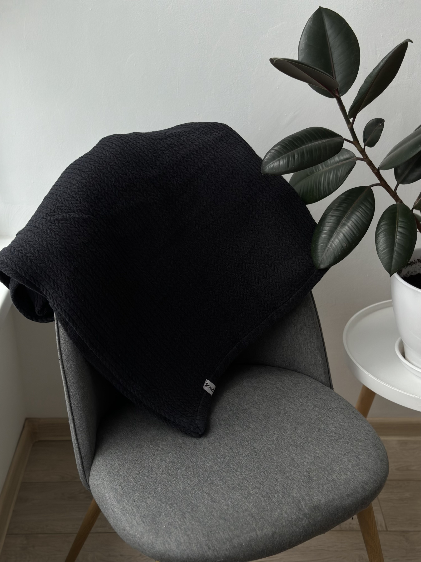 Плед хлопковый Black Diamond OWLED модель CP-1001-B Фото