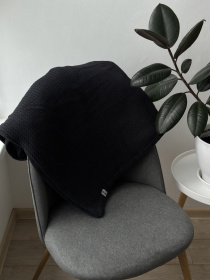 Плед хлопковый Black Diamond OWLED модель CP-1001-B Фото