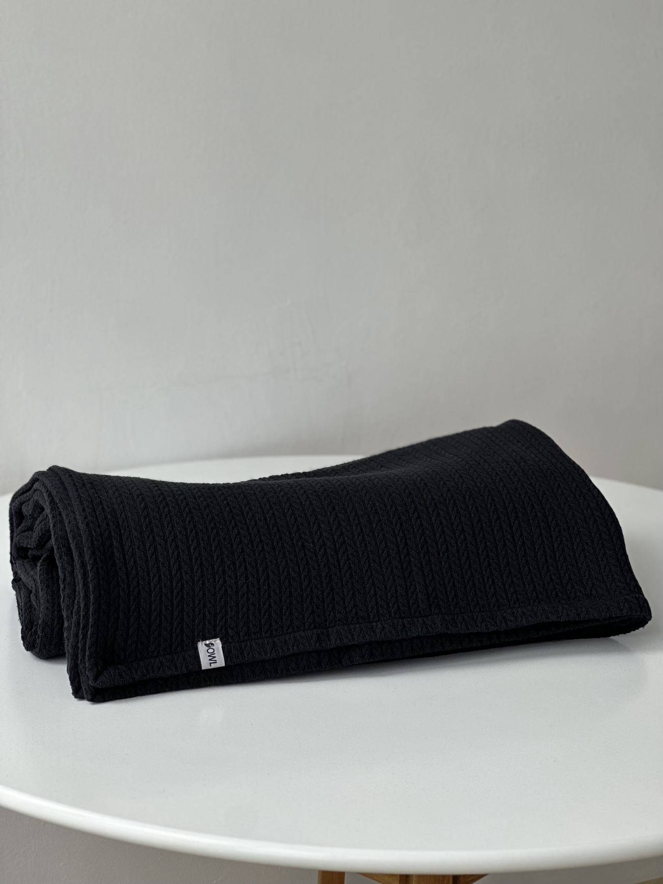 Плед бавовняний Black Diamond OWLED модель CP-1001-B Фото