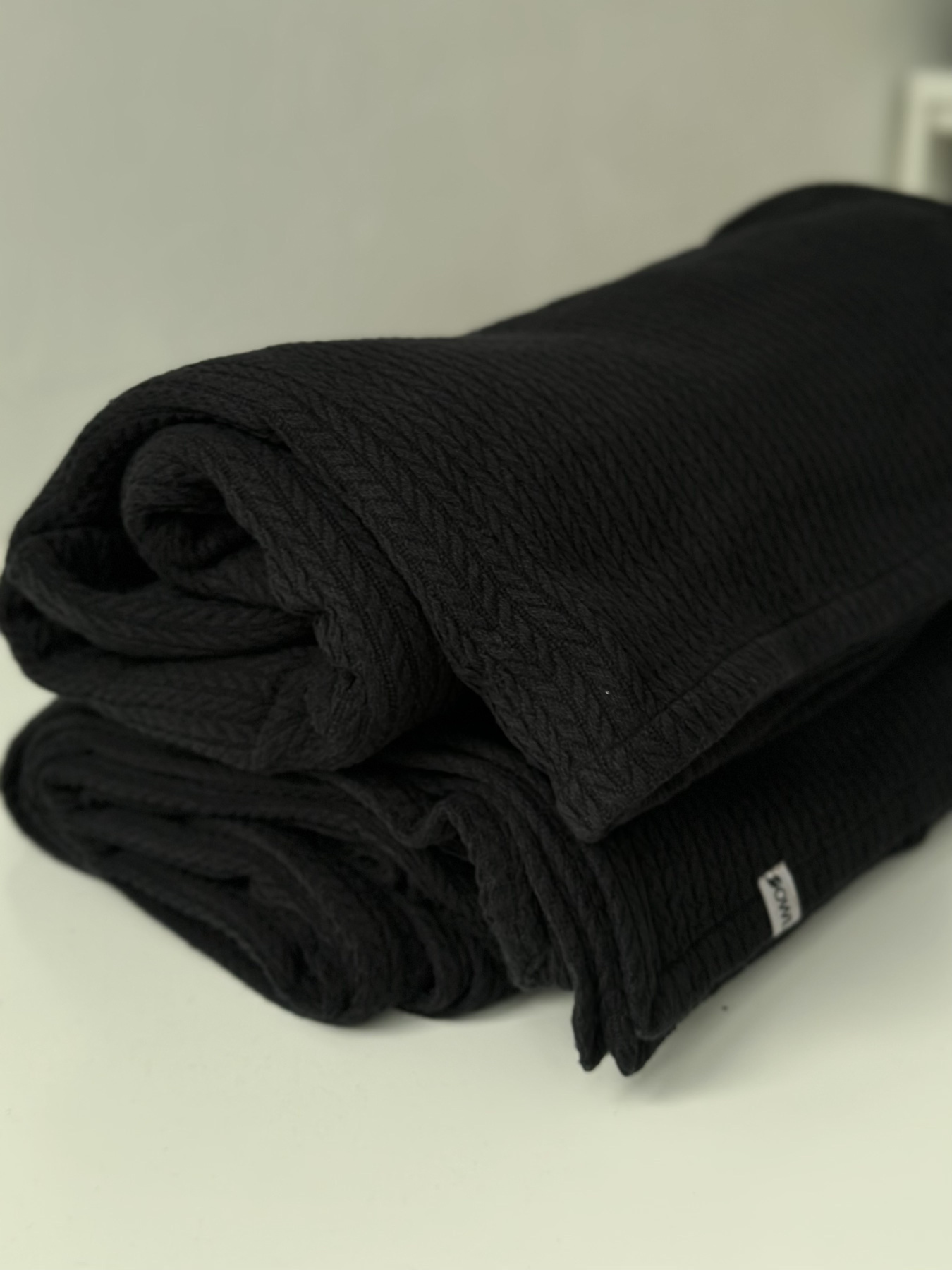 Плед бавовняний Black Diamond OWLED модель CP-1001-B Фото