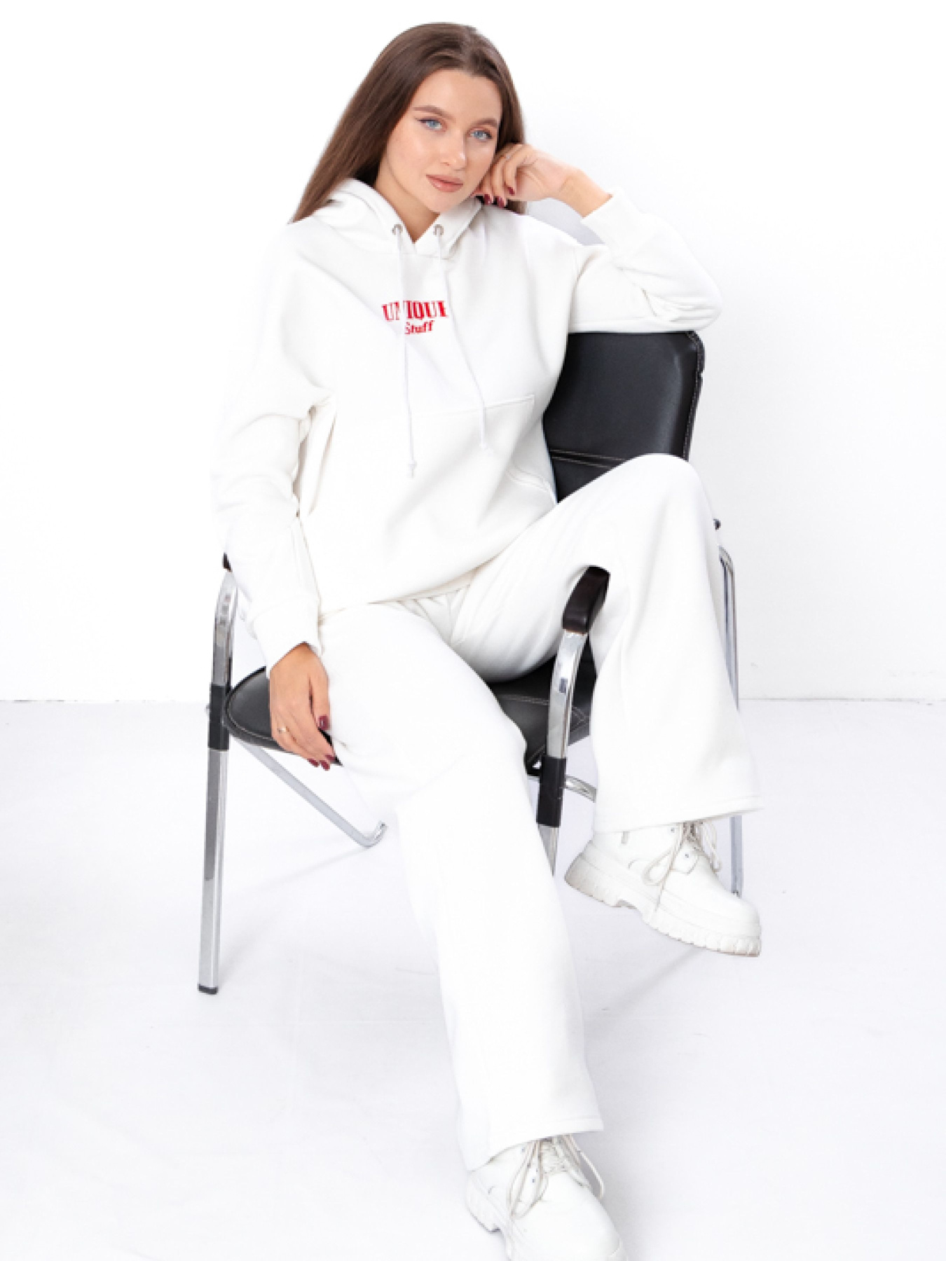 Повсякденний костюм Носи своє модель 8417-025-33-svtlo-molochnij Фото