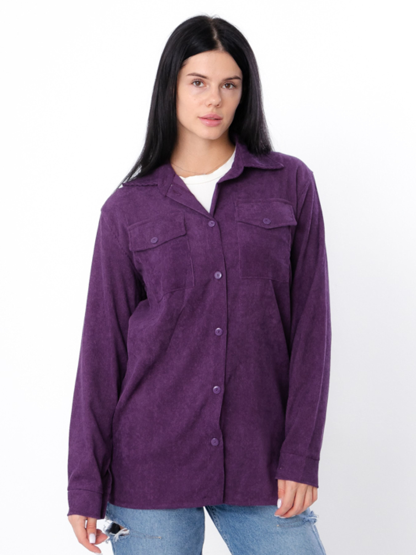 Рубашка Носи своє модель 3378-045-temnij-ametist Фото