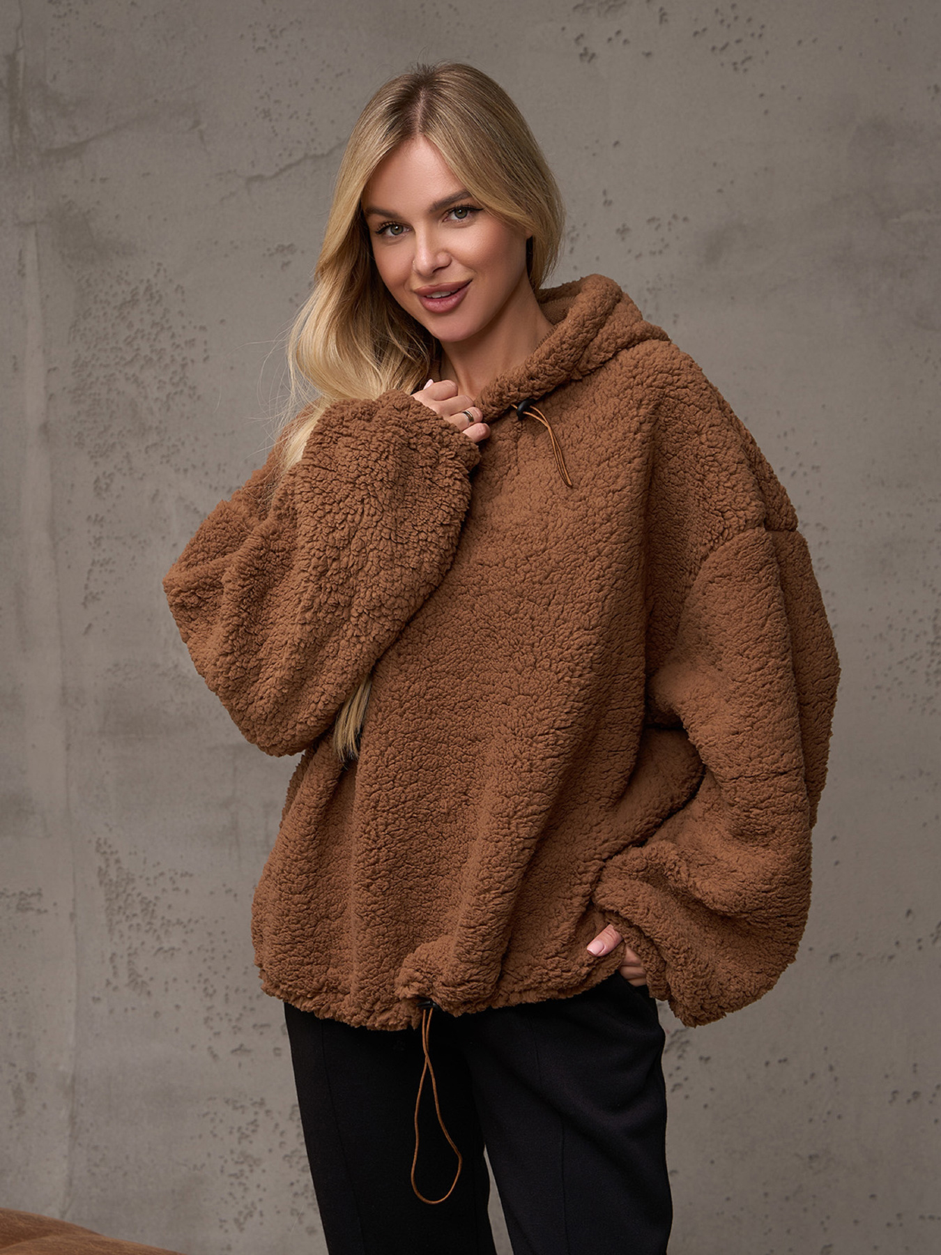 Худи ISSA Plus модель 13580_коричневый Фото