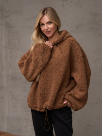 Худи ISSA Plus модель 13580_коричневый Фото