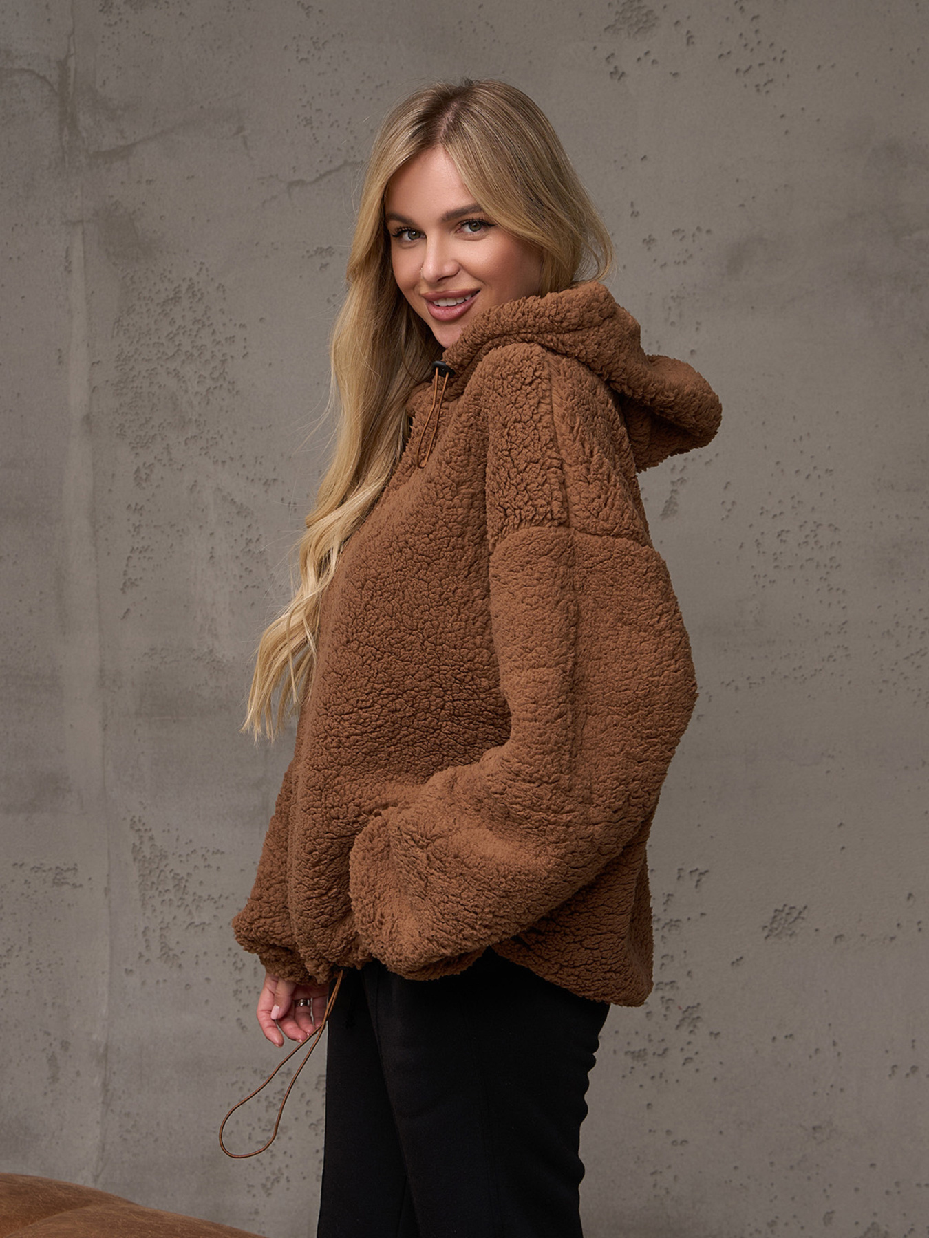 Худи ISSA Plus модель 13580_коричневый Фото