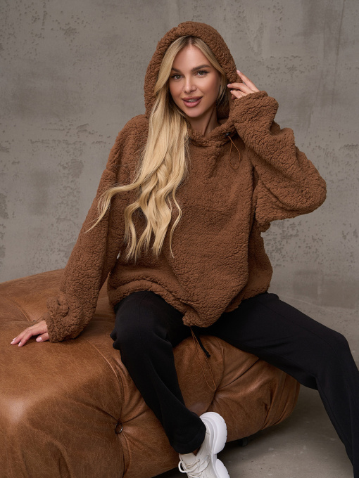 Худі ISSA Plus модель 13580_коричневый Фото