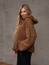 Худи ISSA Plus модель 13580_коричневый Фото