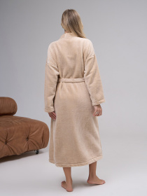 Халат ISSA Plus модель 14867_бежевый Халат ISSA Plus модель 14867_бежевый Фото