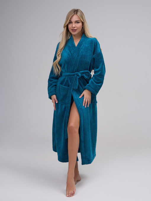 Халат ISSA Plus Модель 14867_зеленый Фото