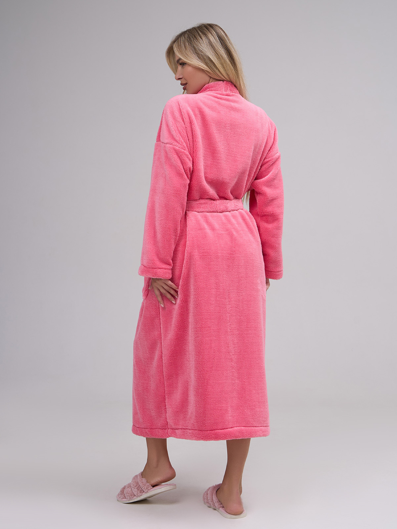 Халат ISSA Plus модель 14867_розовый Халат ISSA Plus модель 14867_розовый Фото