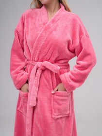 Халат ISSA Plus модель 14867_розовый Халат ISSA Plus модель 14867_розовый Фото