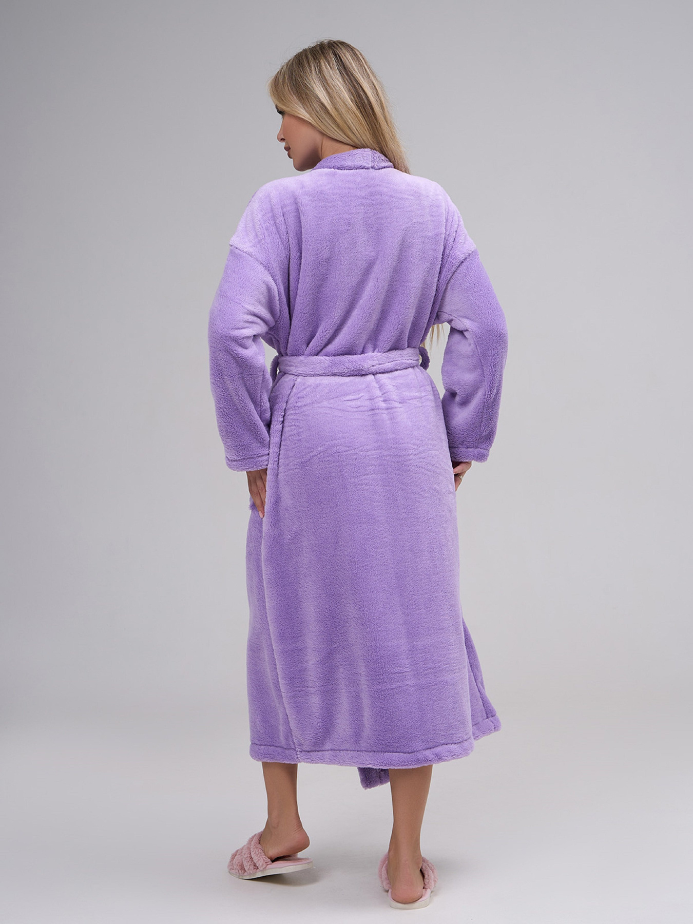 Халат ISSA Plus модель 14867_сиреневый Фото