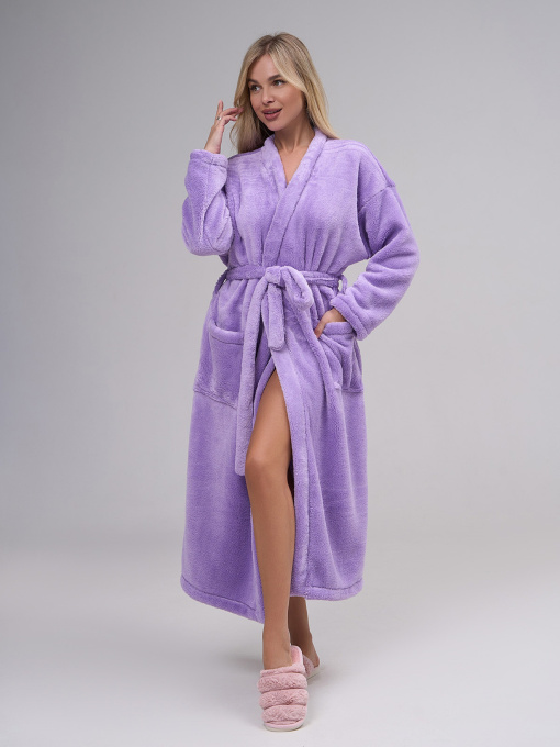 Халат ISSA Plus Модель 14867_сиреневый Фото