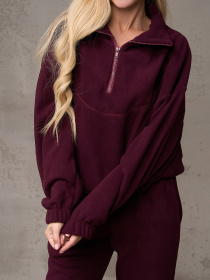 Повседневный костюм ISSA Plus модель 13637_темно_бордовый Фото