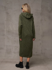 Платье миди ISSA Plus модель 12131_хаки Фото