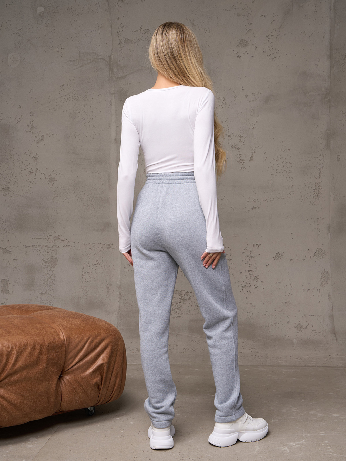 Брюки повседневные ISSA Plus модель 14906_светло_серый Фото